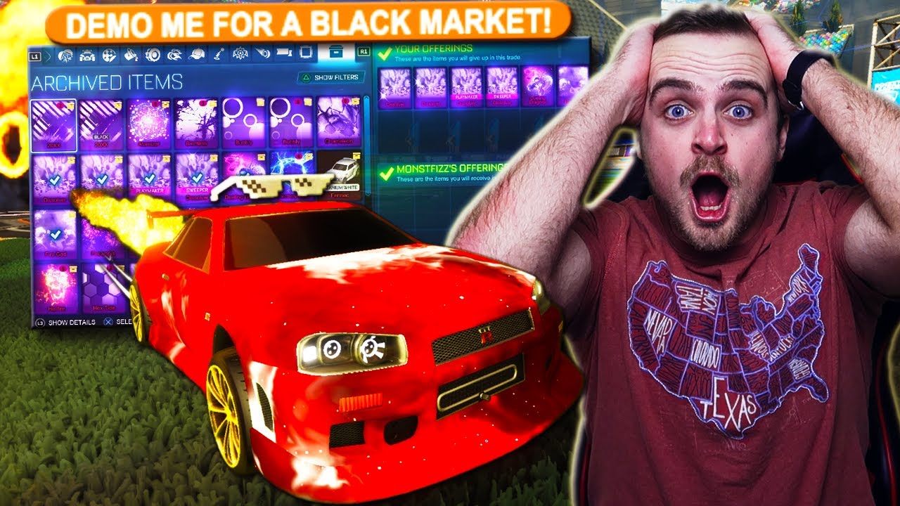 I Changed my Name to "DEMO ME FOR A BLACK MARKET" in Rocket League & THIS Happened... *UNREAL*