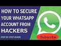 how to secure whatsapp from hacking #ios14 #shorts