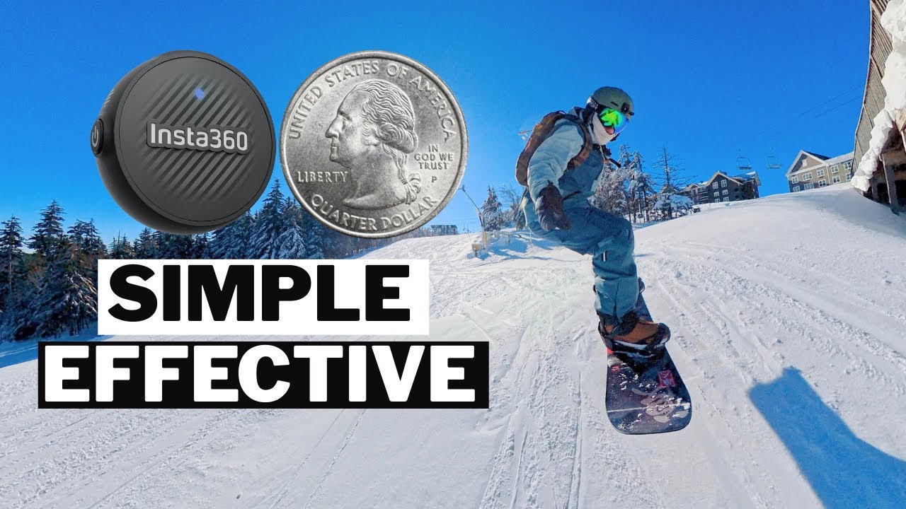 Впервые катаетесь на сноуборде с беспроводным микрофоном? Тест микрофона Insta360 в воздухе.
