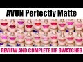 AVON TRUE COLOR PERFECTLY MATTE LIPSTICK REVIEW AND SWATCHES | Bing Castro