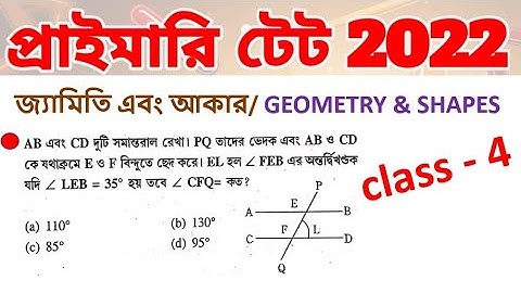 GEOMETRY & SHAPES জ্যামিতি এবং আকার | PRIMAY TET MATH CLASS - 4 | Math Tricks by Hasnat