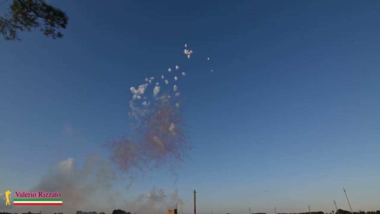 NOVOLI (LE) 17 01 2026 SPETTACOLO PIROTECNICO DITTA 