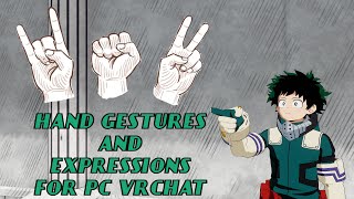 Hand and Gesture Tutorial For PC Vrchat