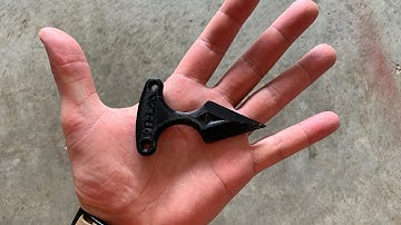 3D Printed PLA Push Dagger MK1 TESTING