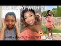 full get ready with me | Wig Install + Soft Makeup + Cute Outfit | wowafrican