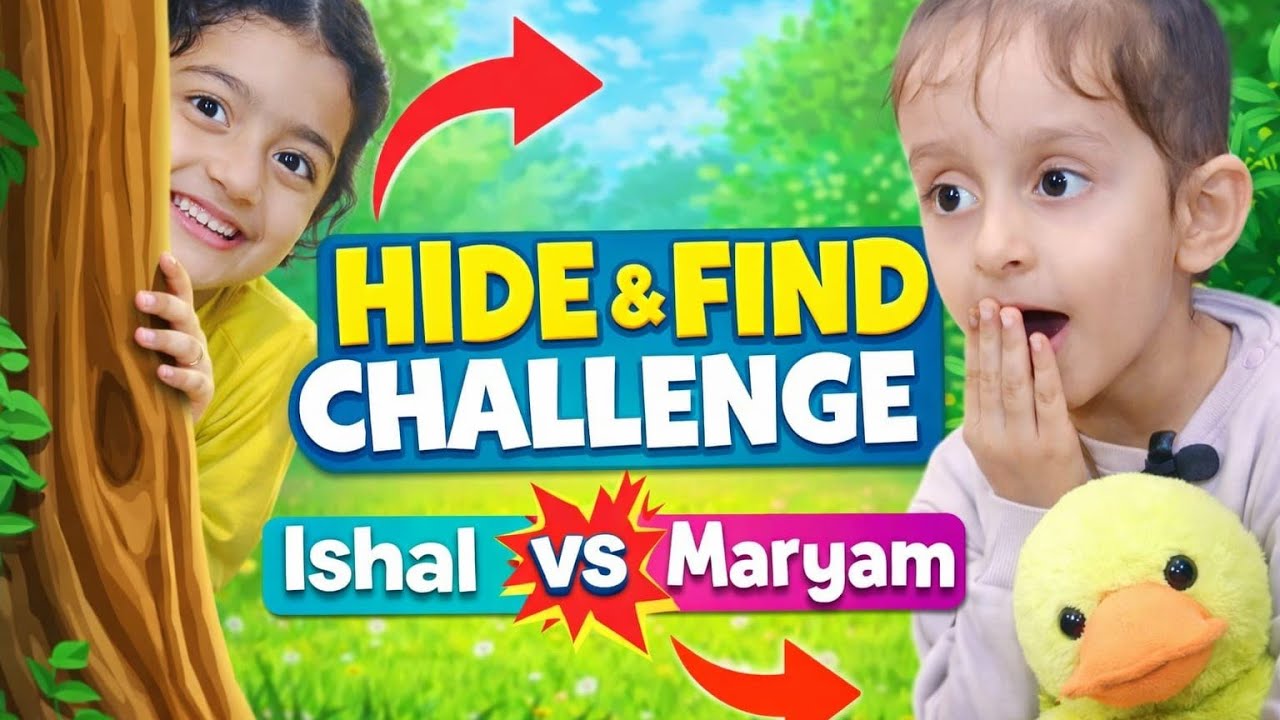 Who Will Win? Hide and Find Challenge | Kids Game | Ishal vs Mariyam 🫣😂