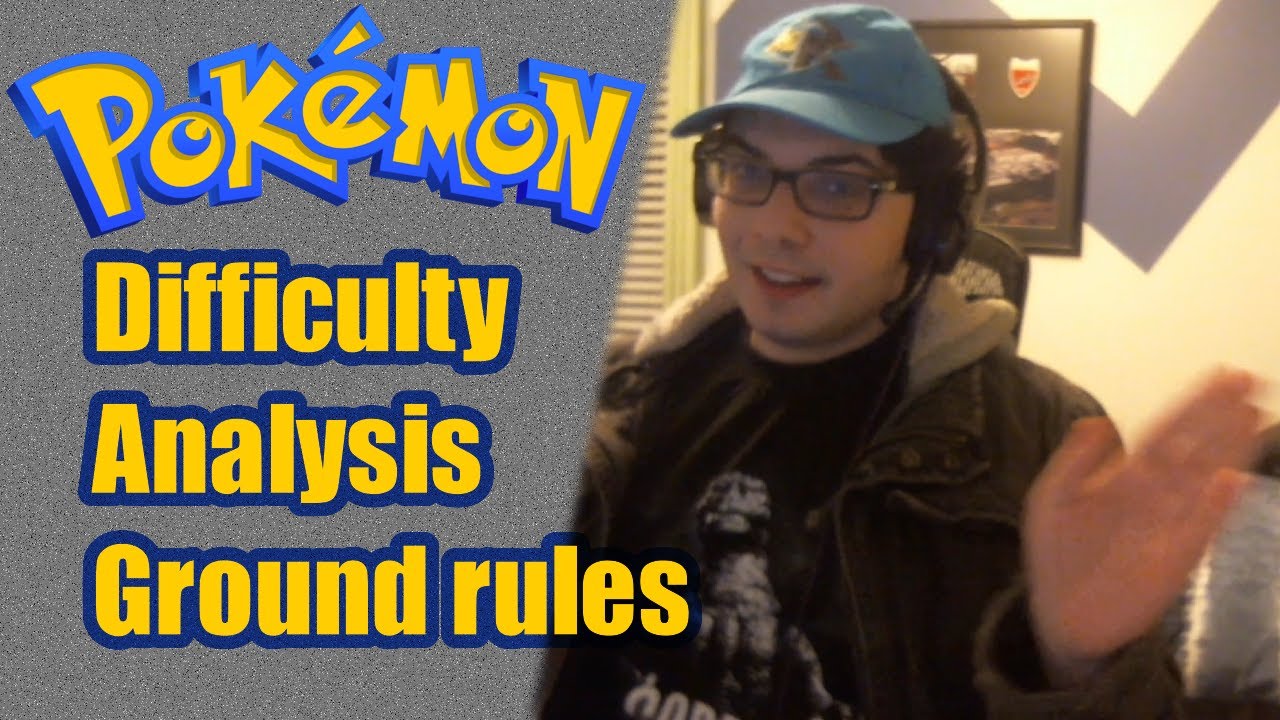 Pokemon Game Difficulty analysis: The Ground Rules