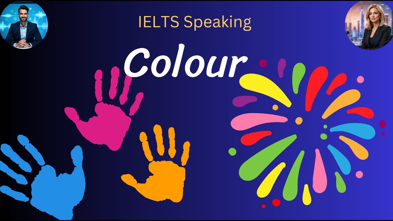 🎨 IELTS Speaking Part 1 | Colour | Sample Answers & Vocabulary | Band 8+