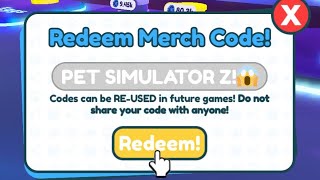 FREE PET SIMULATOR Z MERCH CODES