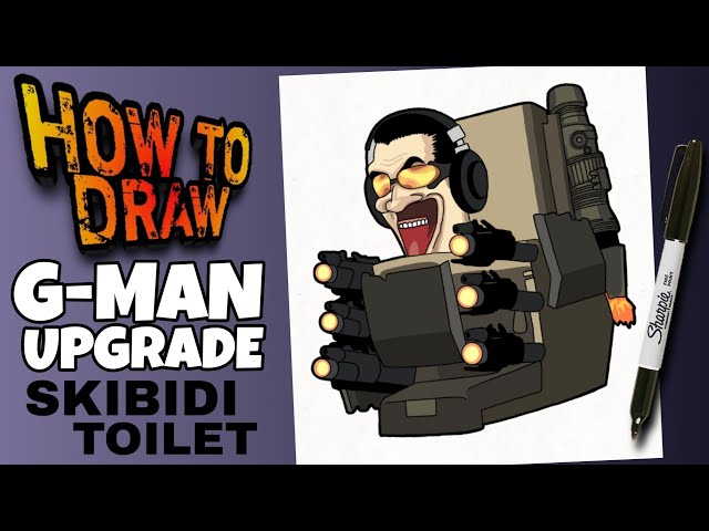 How to Draw G-Man Upgrade Armor From Skibidi Toilet Ep 57 : Step-by-Step  Tutorial 