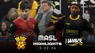 Baltimore Blast vs. Milwaukee Wave - 3.22.26 - MASL Highlights 25/26
