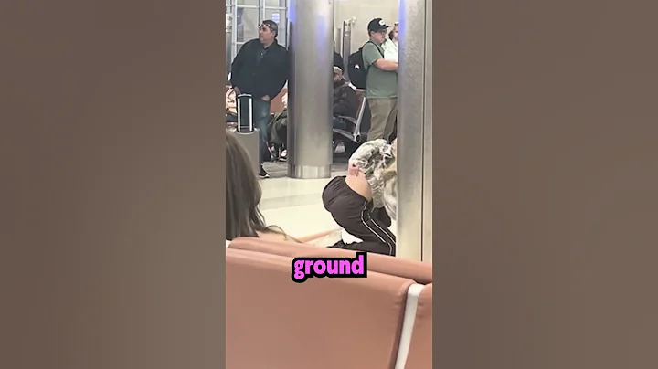 She made a tiktok in the airport... 🤯 #shorts