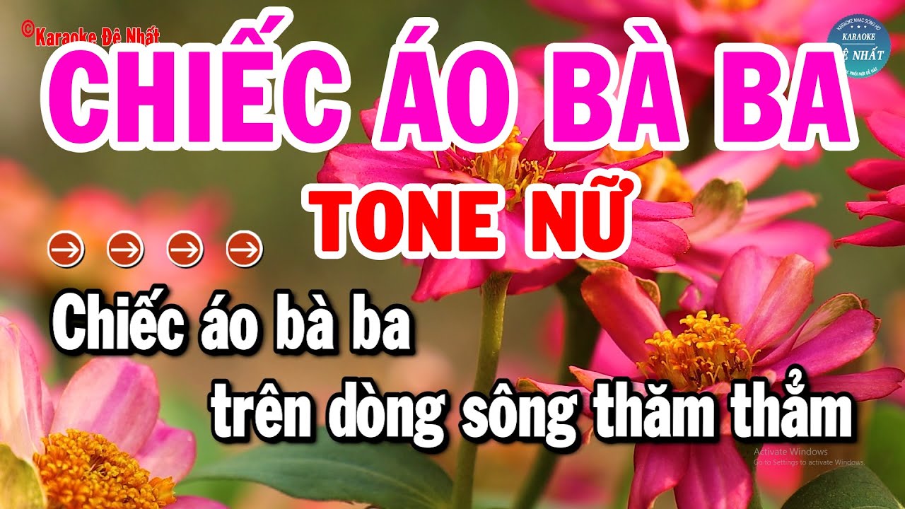 Karaoke Chiếc Áo Bà Ba Tone Nữ Nhạc Sống Mới Dễ Hát Nhất | Karaoke Đệ Nhất