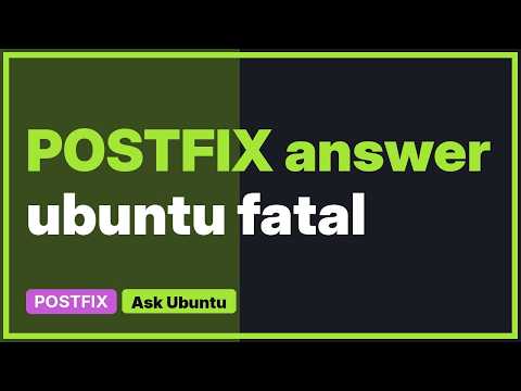Ubuntu: Fatal: No SASL authentication mechanism