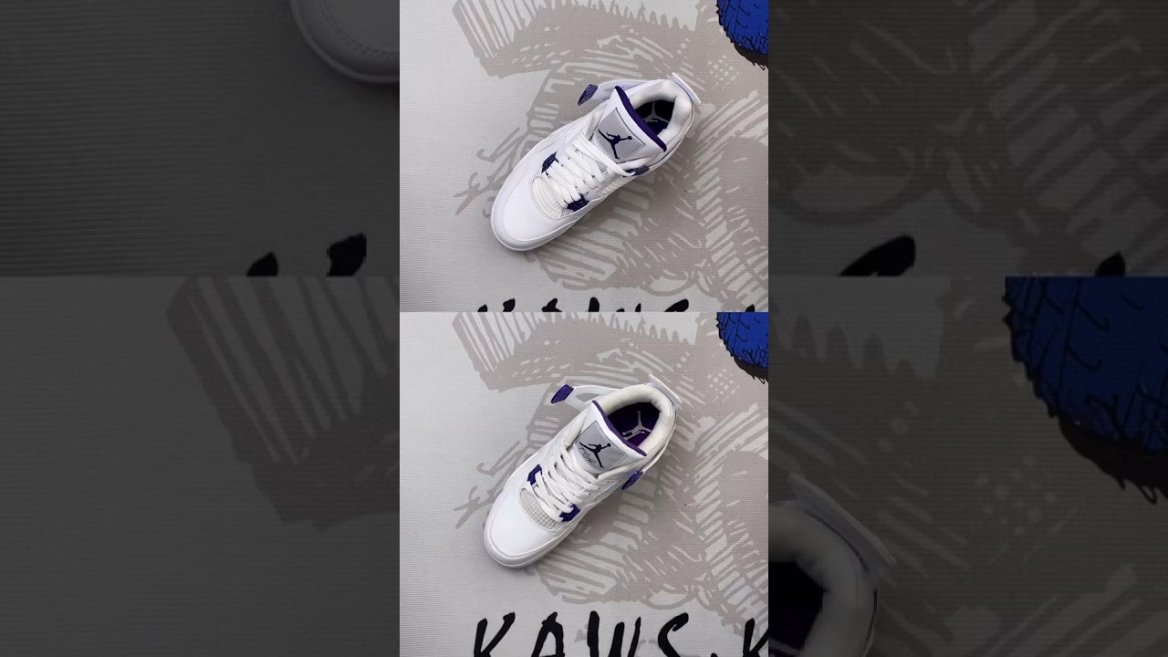 Real Vs Fake Metallic Purple Jordan 4 