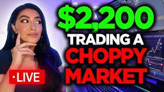 HOW I MADE $2,200 TRADING A CHOPPY MARKET  TIPS ON TRADING IN A RANGE #daytrading #stockmarket