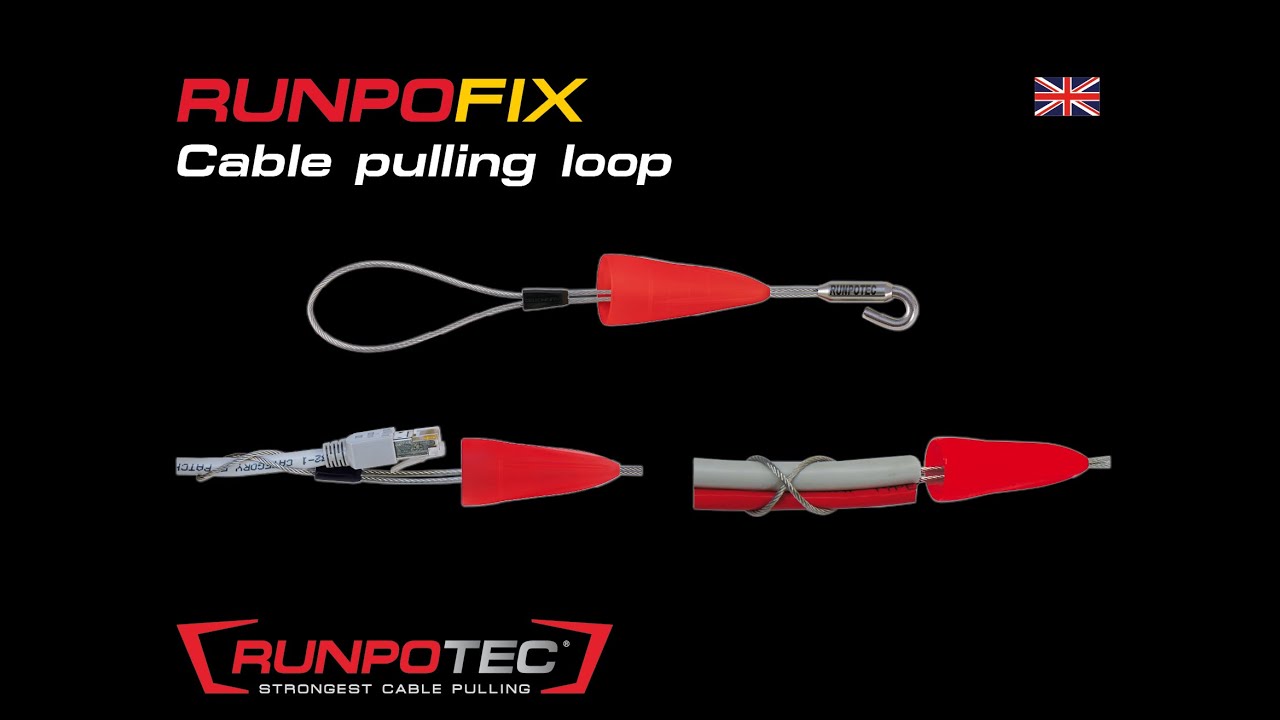CABLE FISHING - Electricians' top tip for attaching cables to RUNPOTEC fish  rods - #shorts 