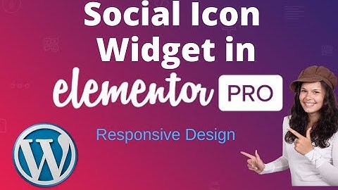 Social Icon Widget in Elementor | Elementor Bangla Tutorial