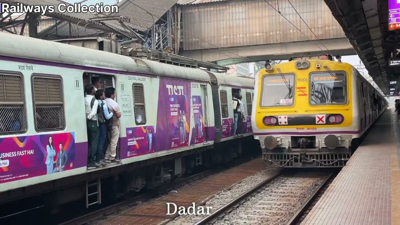 Mumbai Local Train ll Dadar To Mumbai CSMT Fast Local Train Journey 