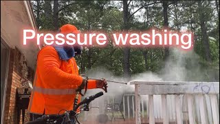 Pressure washing | A Landscape Company | Father and Son