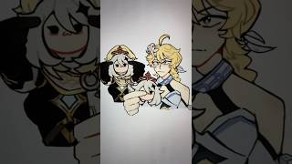 Lumine and Aether Switch Outfits! | #genshinimpact #paimonemergencyfood