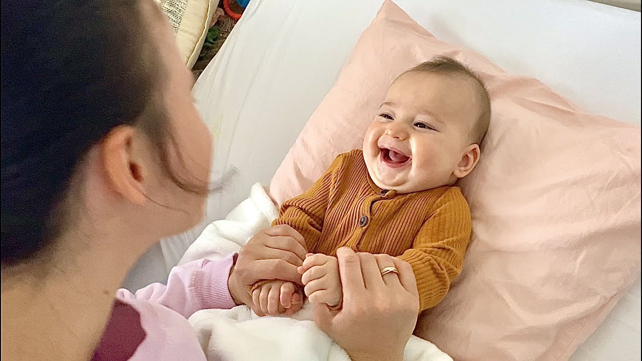 Малыш смеётся под пение мамы — Семья Проценко