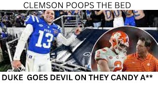 CLEMSON POOPS THE BED VS DUKE BLUE DEVILS | The Odds Father