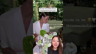 Brooke Schofield engagement party surprises fans #brookeschofield