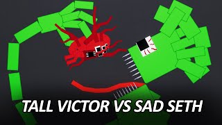 TALL VICTOR vs SAD SETH Who Is Stronger? - Garten Of Banban 3 - People Playground