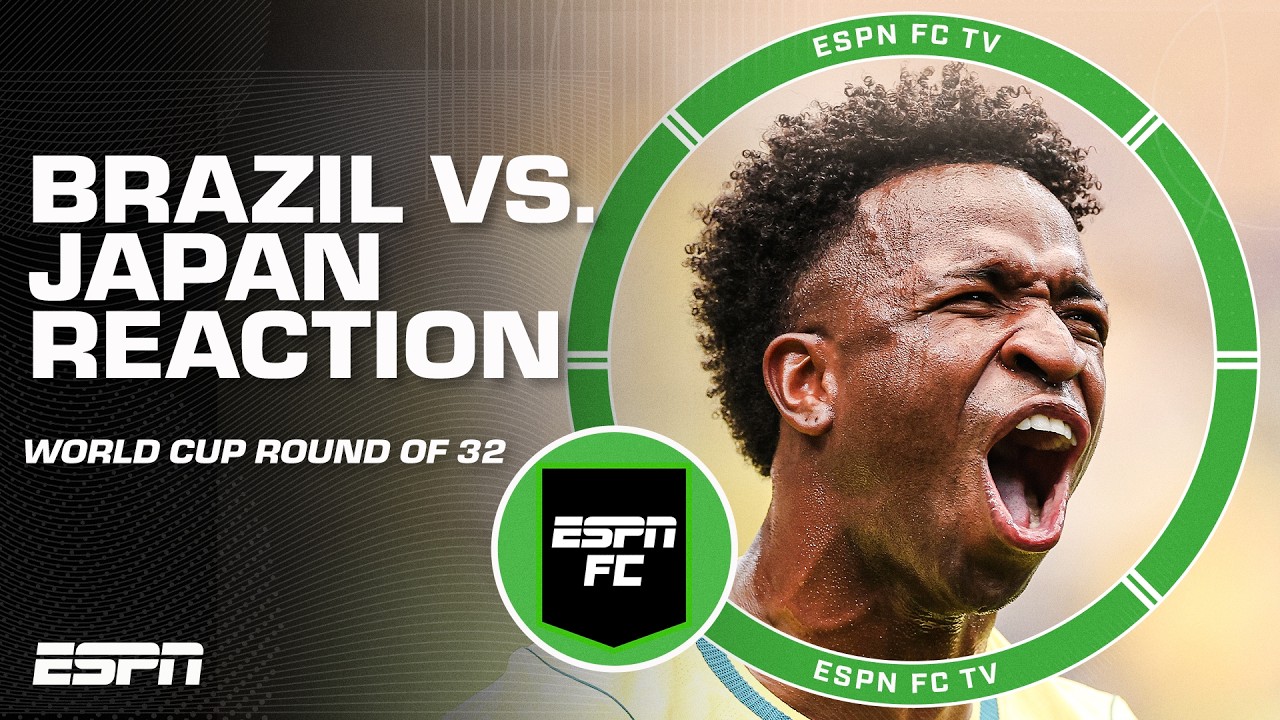Brazil vs. Japan FULL REACTION 🍿 | How far can Brazil go in the World Cup? | ESPN FC