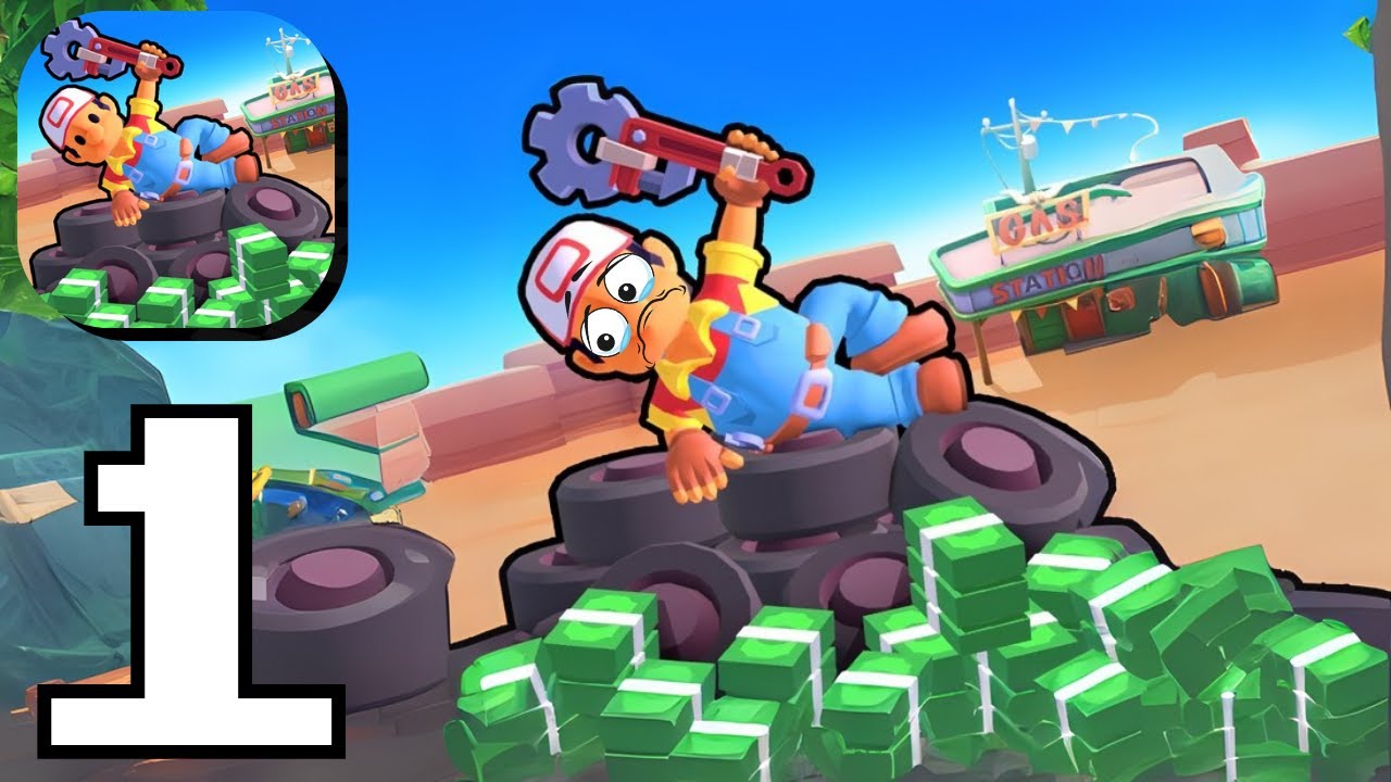 Gas Station: Junkyard Tycoon - Gameplay Walkthrough Tutorial NEW Mobile Games (Android,ios)
