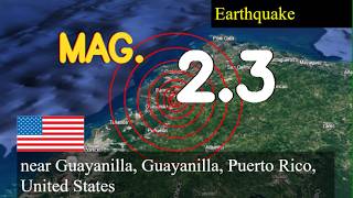 2.3 magnitude earthquake struck near Guayanilla, Guayanilla, Puerto Rico, United States today on Mar