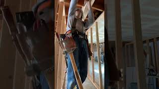 The 20ft PSL beam is in! Using a “material lift” to raise the beam into place. #construction