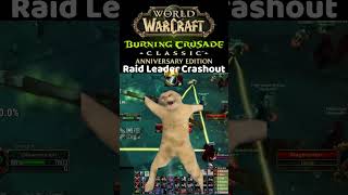 TBC Anniversary Raid Leader Crashout! #wowclassic #gaming #lythp