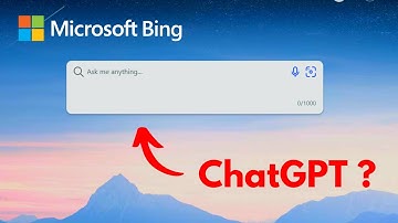 ChatGPT is now in Bing!