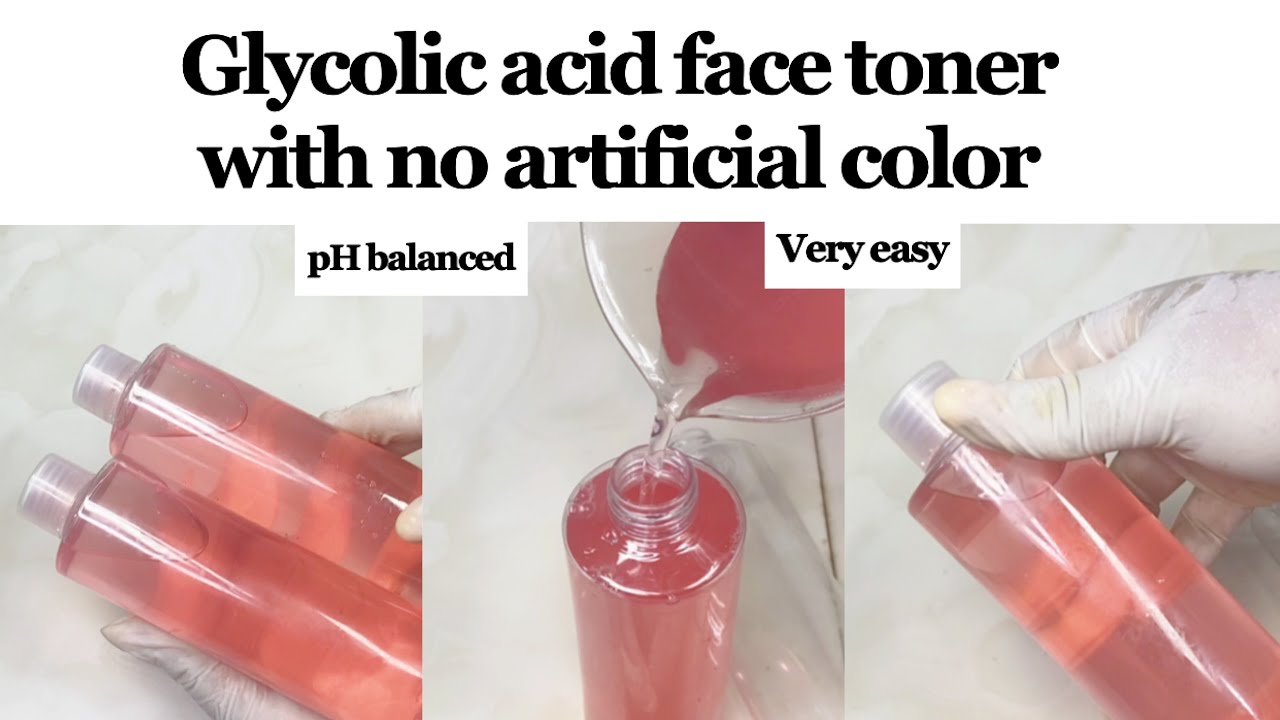 How I made my glycolic acid face toner for a smooth skin prime side