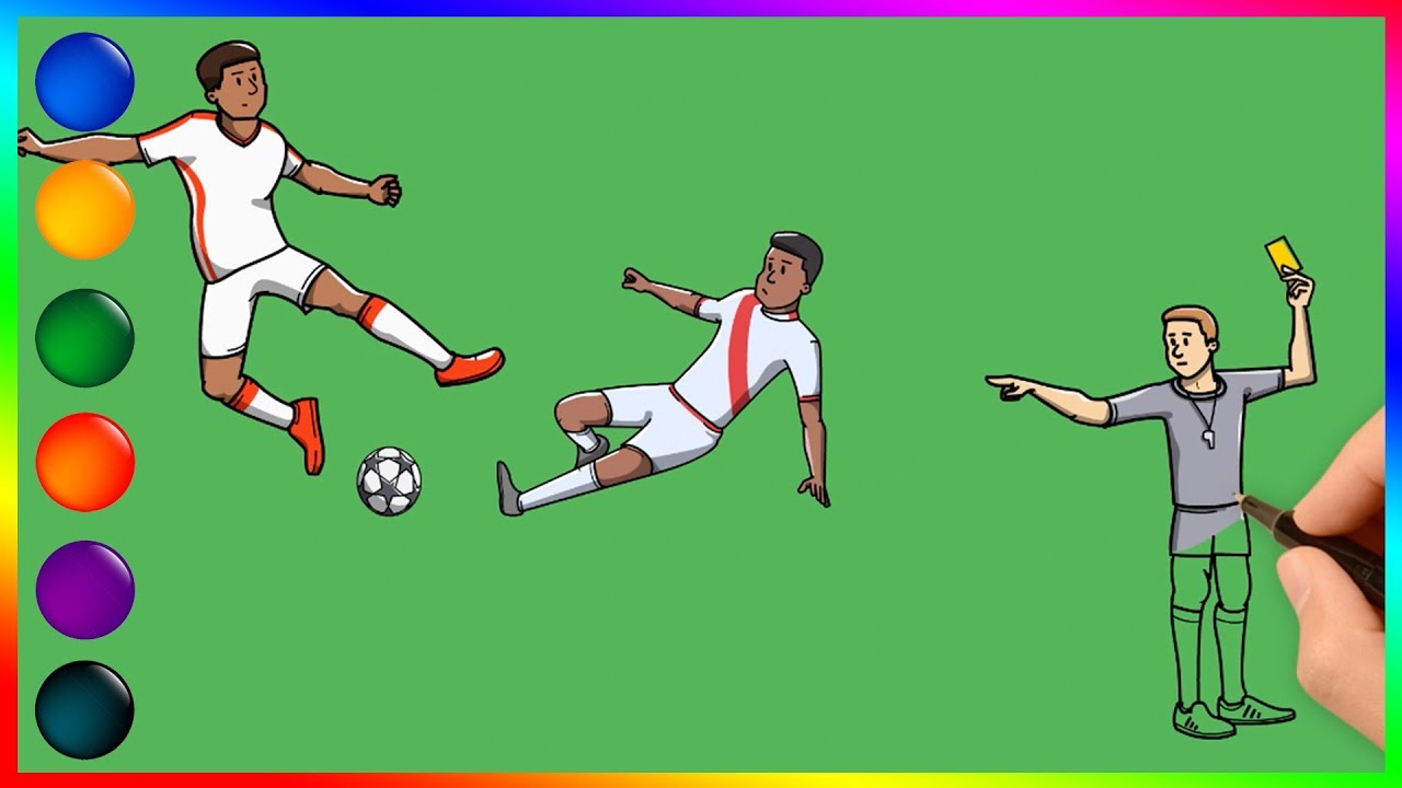 Soccer coloring and drawing Learn Colors for all ages | ColorArto