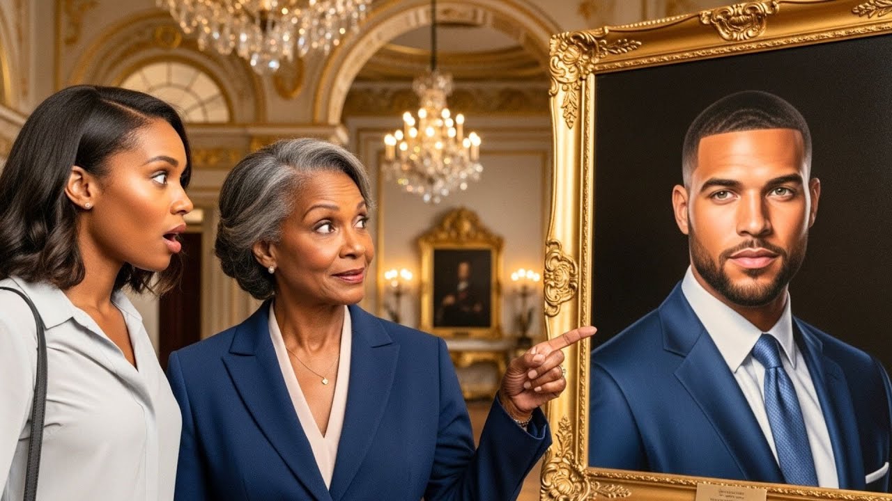 « Madame… pourquoi le père de ma fille est-il là ? » La nvelle bonne se figea en voyant le portrait