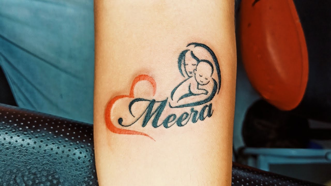 Mother and Baby Tattoo Designs  Mom Tattoo  Child Tattoo  Baby Name  Tattoo  Heart Symbol Tattoo  YouTube