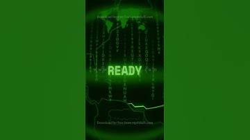 READY   Retro CRT green screen glitch text animation