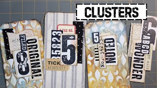 Fun CLUSTERS for your Junk Journal #junkjournalideas #junkjournal #ephemera