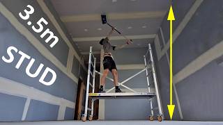 Finishing Plasterboard Ceilings off a Scaffold - DANGEROUS???