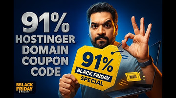 Hostinger Domain Coupon Code 2025 - Get 91% Black Friday Discount Coupon