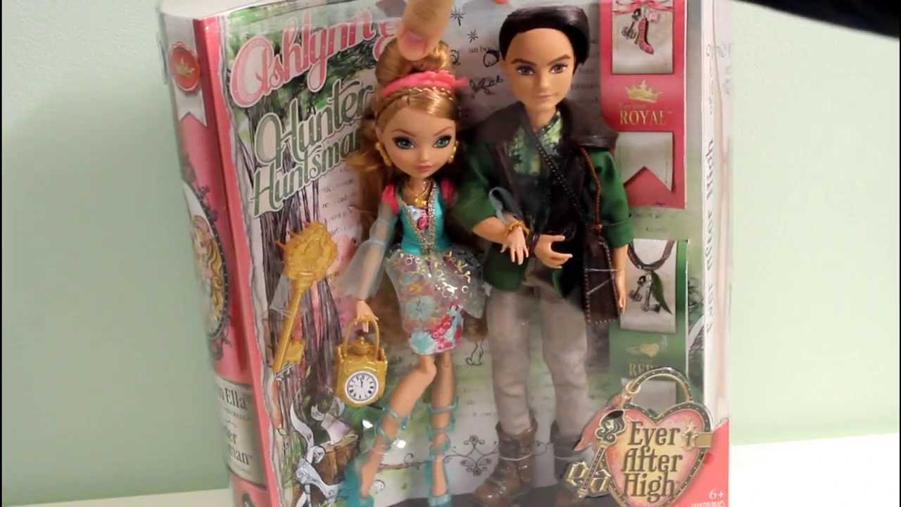 Ever After High Ashlynn Ella and Hunter Huntsman Fashion Doll, 2-Pack