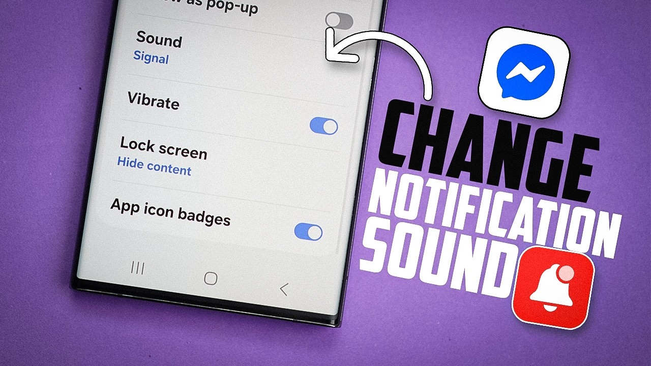 How to Change Messenger Notification Sound on Android | Custom ...