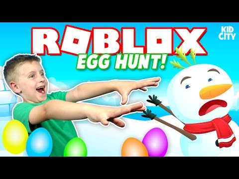 Roblox: Egg Hunt 2017 + Crazy Snow Man Chase & Toys Unboxing!