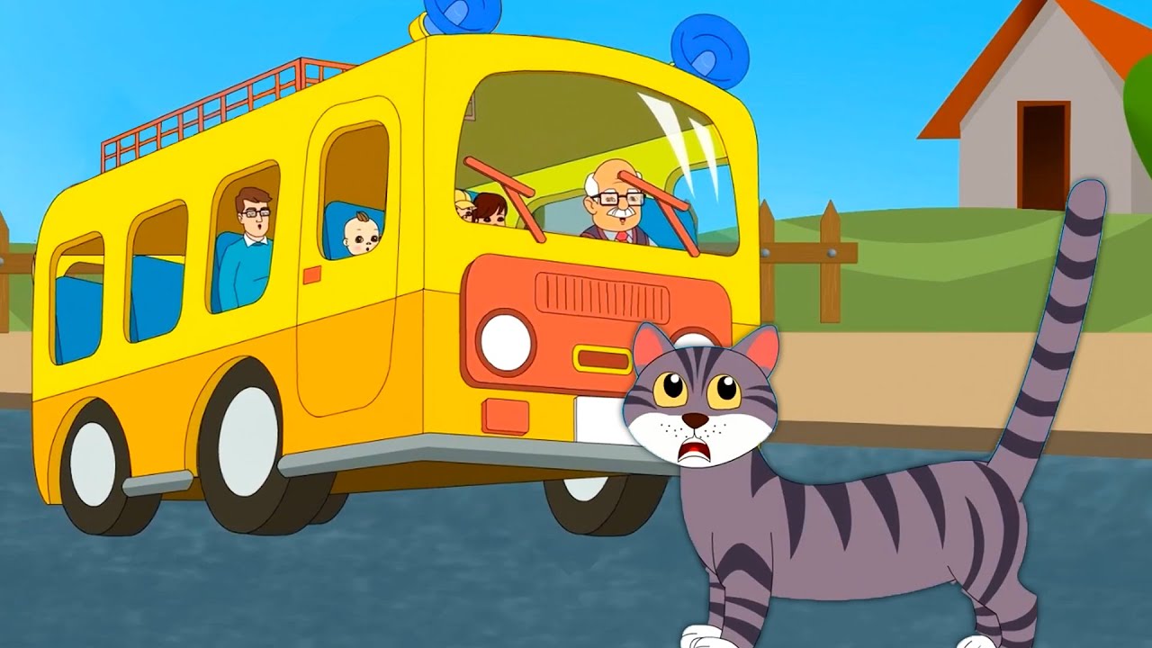 Wheels On The Bus + Old MacDonald Had A Farm Animal sounds Song - Kids Songs