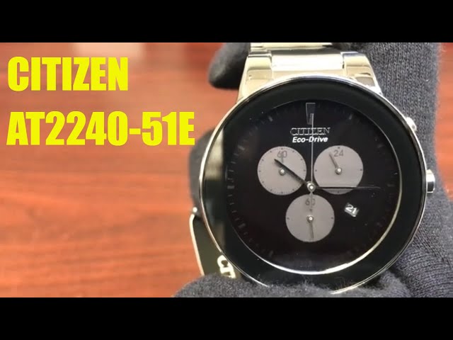 Citizen Eco-Drive Chronograph Stainless Steel Watch AT2240-51E