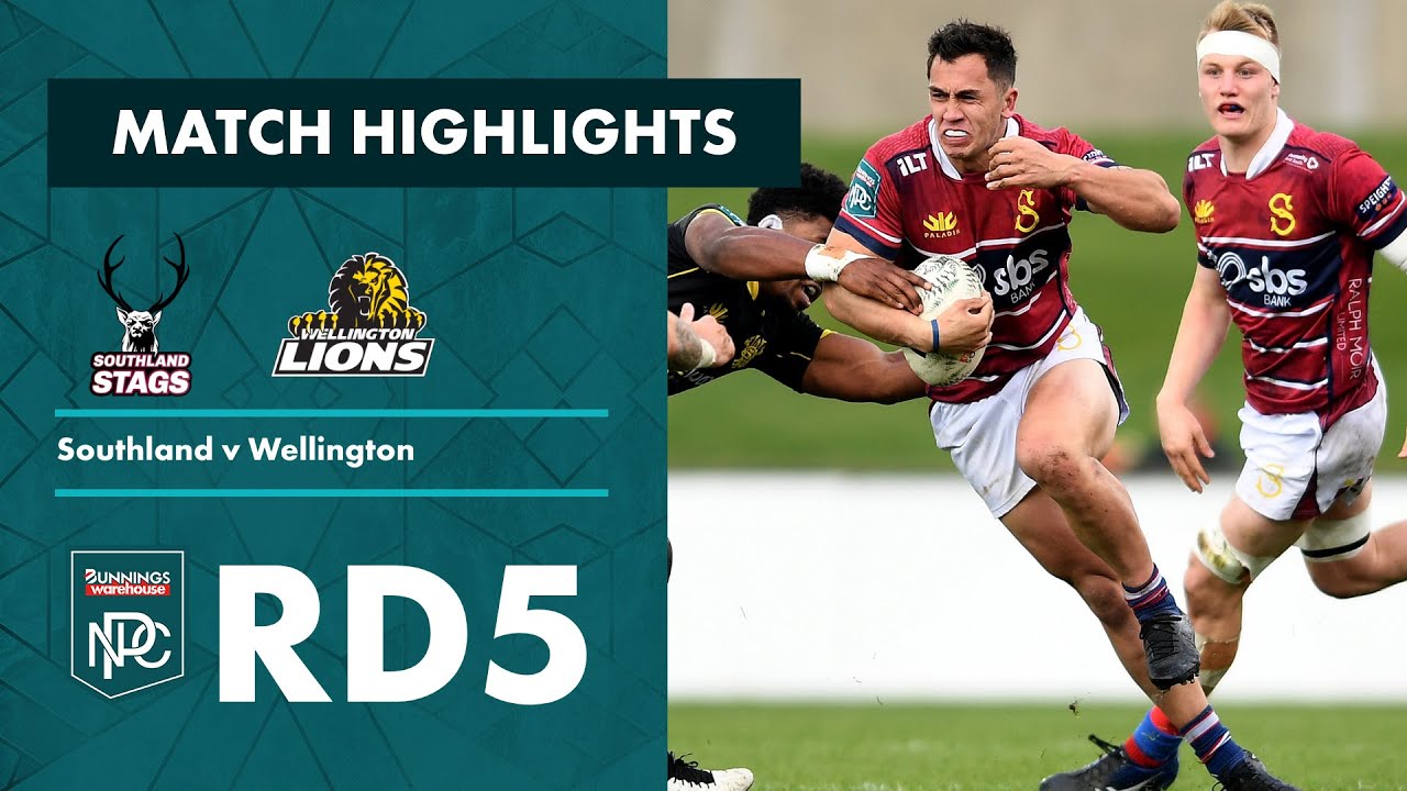 Bunnings NPC 2022 | Round 5 Highlights | Southland v Wellington - YouTube