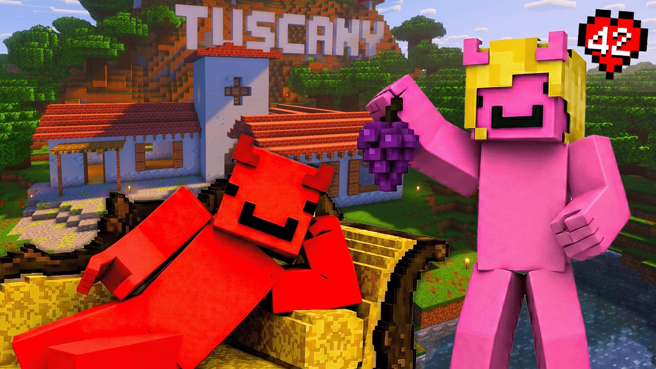 HO COSTRUITO L'EDIFICIO PIÙ TUSCANY DI SEMPRE!! MINECRAFT VANILLA EP.42